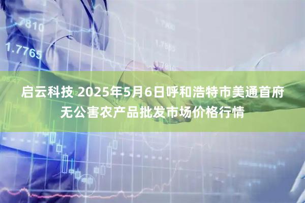 启云科技 2025年5月6日呼和浩特市美通首府无公害农产品批发市场价格行情