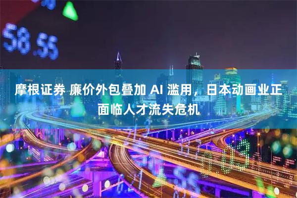摩根证券 廉价外包叠加 AI 滥用，日本动画业正面临人才流失危机
